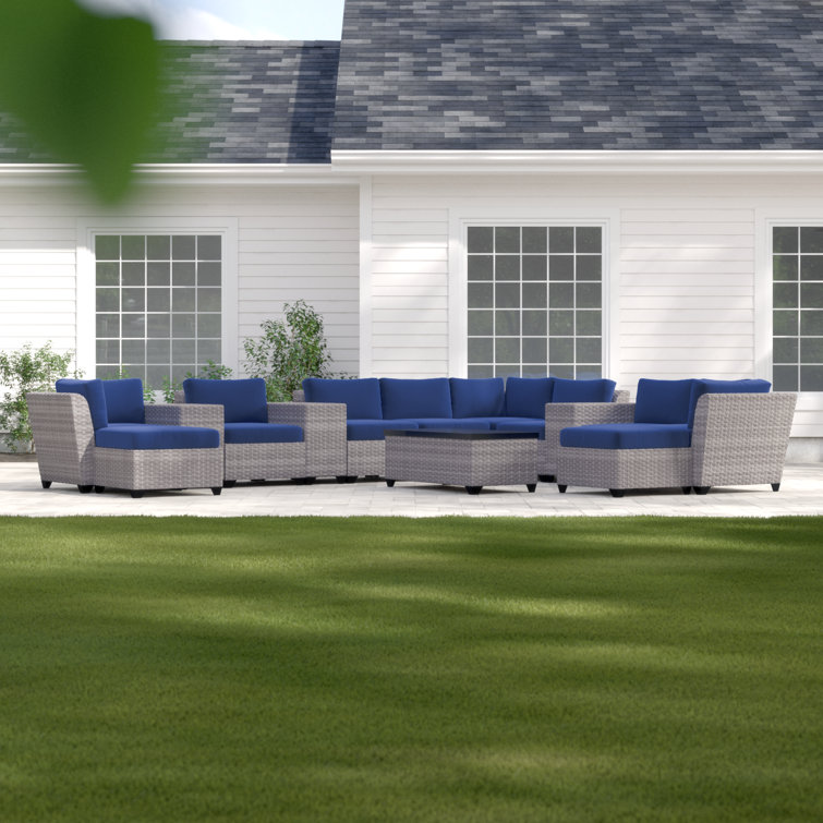 Sol 72 Outdoor™ Merlyn All Weather Wicker/Rattan 9 Person Seating